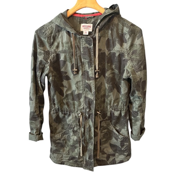 Mossimo Camouflage Hooded Jacket Medium - Picture 1 of 9